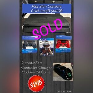 PlayStation 4 console and accessories